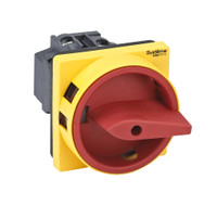 ВЫКЛЮЧАТЕЛЬ-РАЗЪЕДИНИТЕЛЬ 3P 20A С КРАСНОЙ РУКОЯТКОЙ НА ДВЕРЦУ 4 ВИНТАМИ (Systeme Electric) MSD20310R