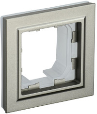 BRITE Рамка 1 пост IP44 РУ-1-БрШ-44 шампань (IEK) BR-M12-44-K37