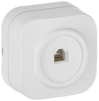 GLORY Розетка для открытой установки компьютерная RJ45 кат.5E РК10-ХБм белый матовый IEK (IEK) EKH10-K01M