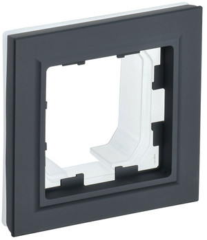 BRITE Рамка 1 пост IP44 РУ-1-БрГ-44 графит (IEK) BR-M12-44-K53