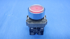 Кнопка LA167-BAF45 d=22мм 1з+1р красная (IEK) BBT20-BAF45-3-22-67-K04