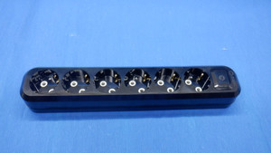 Колодка 6 гнезда с/з черный (Makel) MGP2181