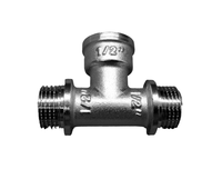 Тройник НВН 1/2'х1/2'х1/2' переходной, никелированный (Aquadeel) BFN-011-701