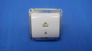 GLOSSA PRO РОЗЕТКА компьютерная RJ45 кат.5E, механизм, БЕЛЫЙ (Systeme Electric) GSL000181KRU