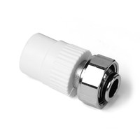 Евроконус (Муфта с накидной гайкой) полипропиленовый Белый 20x3/4 (PRO AQUA) PA75010P