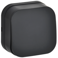 GLORY Выключатель 1-клавишный для открытой установки 10А ВС20-1-0-ХЧм черный матовый IEK (IEK) EVH10-K02M-10