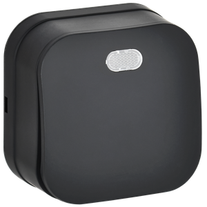 GLORY Выключатель 1-клавишный для открытой установки с индикацией 10А ВС20-1-1-ХЧм черный матовый IEK (IEK) EVH11-K02M-10