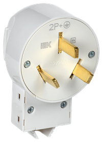 Вилка разборная для плиты с з/к 32А белая Впл10-К IEK (IEK) EVP10-032-K01