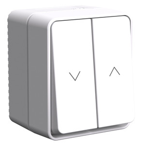 ATLASDESIGN PROFI IP54 2-клавишный ВЫКЛЮЧАТЕЛЬ ДЛЯ ЖАЛЮЗИ, 2хсх.4, БЕЛЫЙ (Systeme Electric) ATN540119