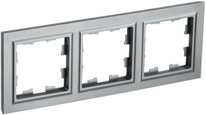 BRITE Рамка 3 поста РУ-3-БрС сталь (IEK) BR-M32-K46