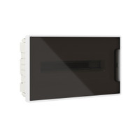 Щиток 18 мод встраиваемый FRAME ЩРв-П-18, белый, с тонированной дверцей, с 2  шинами PEN на 8 и 10 отв. F18B1WD DKC (DKC)