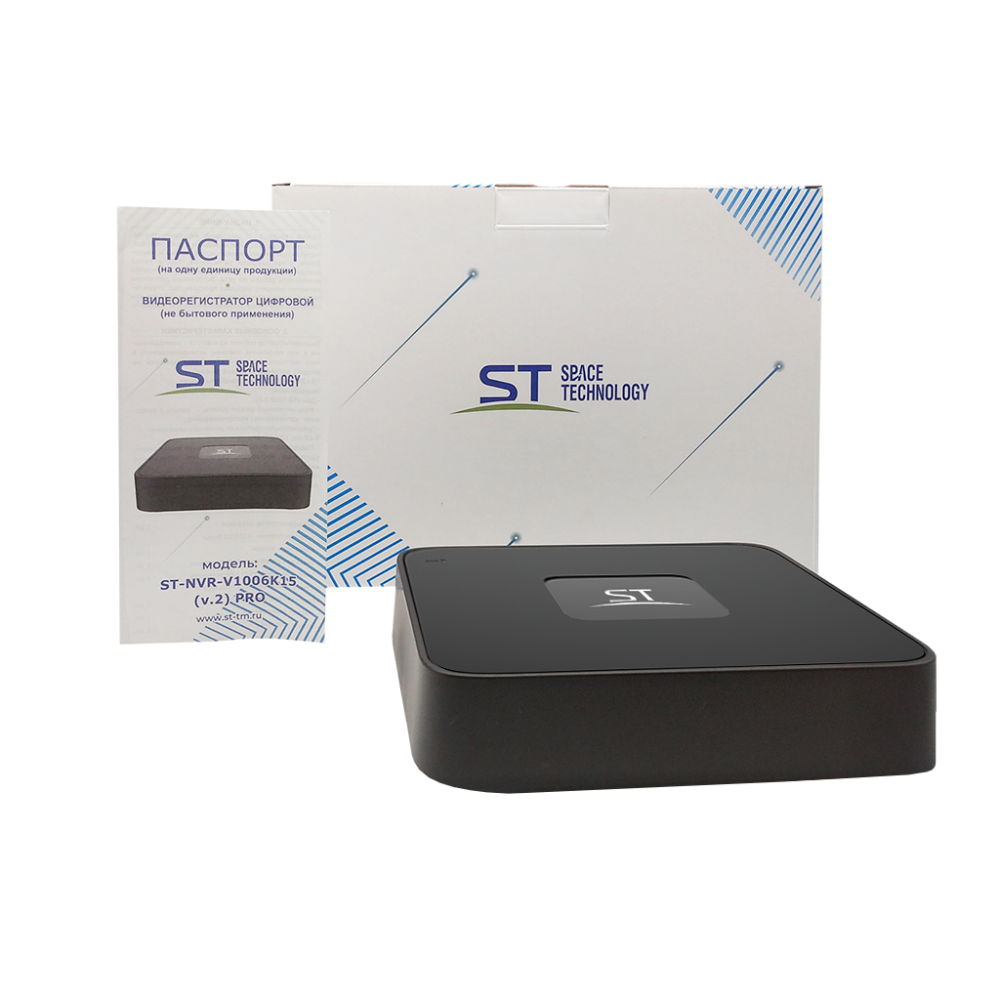 Видеорегистратор IP 10-канальный 6Мп 1 HDD вер.2 (Space Technology) ST-NVR-V1006K15 PRO TOWN (версия 2)
