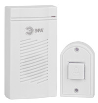 Звонок дверной проводной батарейки 1 мелодия D50 белый (ЭРА) Б0052882