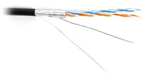 Витая пара F/UTP кат 5e 2х2х0.51 AWG24 Premium PVC IN 100м (SkyNet) FTP 2x2x0,51 5е in/Cu.100