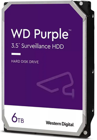 Жесткий диск 6TB Purple 3.5'', SATAIII, 5400 об/мин, 256 МБ (Western Digital) WD64PURZ