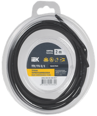 Трубка термоусадочная ТТУ нг-LS 2/1 черная (2м/упак) IEK (IEK) UDR12-002-001-002-K02-T