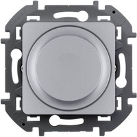 Светорегулятор поворотно-нажимной 300Вт алюминий INSPIRIA (IEK) 673792