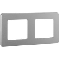 Рамка 2-местная алюминий INSPIRIA (IEK) 673942