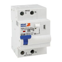 Устройство защиты от дугового пробоя (УЗДП) с АВДТ и защ. от пов. напряж. OptiDin AFDD-40-22C16-A-У3 (2P, C16, 30mA, Uоткл 275В) (КЭАЗ) 339086