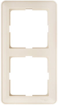 W59 Рамка 2 поста бежевая (Systeme Electric) KD-2-28