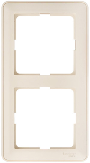 W59 Рамка 2 поста бежевая (Systeme Electric) KD-2-28