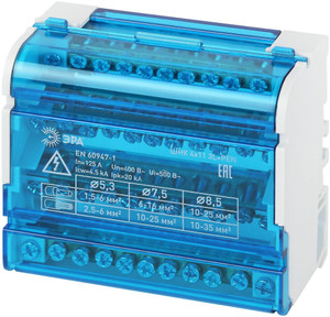 Шины на DIN-рейку в корпусе (кросс-модуль) ШНК 4х11 3L+PEN (ЭРА) Б0043934