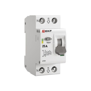 Устройство защиты от дугового пробоя (УЗДП) 1P+N  25А EKF PROxima (EKF) afdd-2-25-pro