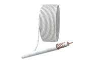 Кабель коаксиальный RG-6U 75 Ом Cu/(оплётка Cu 64%) PVC цвет белый бухта 100 м (ЭРА) Б0044603