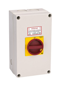 ГЛАВНЫЙ/АВАРИЙНЫЙ ВЫКЛЮЧАТЕЛЬ-РАЗЪЕДИНИТЕЛЬ 3P 100A ЗАКРЫТОГО ИСПОЛНЕНИЯ IP65 (Systeme Electric) MSD100311R