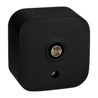 Розетка для открытой установки TV тип звезда черный матовый QUTEO (IEK) 782478