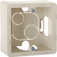 Коробка для накладного монтажа 1-местная слоновая кость INSPIRIA (IEK) 673981