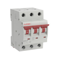 Выключатель автоматический трехполюсный 10А C 4,5кА (DKC) MD63S-3PC10