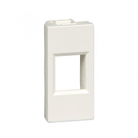 Лицевая плата W45 1мод 1xKeystone RAL9010 (Schneider Electric) RIN-145-BE