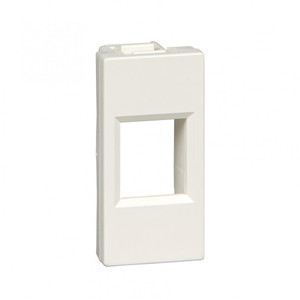 Лицевая плата W45 1мод 1xKeystone RAL9010 (Schneider Electric) RIN-145-BE