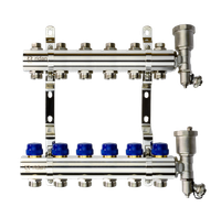 Коллекторная группа FHF-6R set 6 контуров 1'x3/4' c воздухоотводчиками и кронштейнами (Ridan) 088U0706R