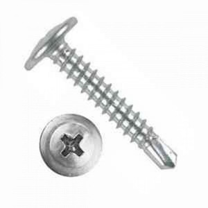 Саморез металл/металл 4.2х19 сверлоконечный цинк 100 шт (Крепдил) screw-mm-4.2x19s-100