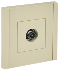 FORTE&PIANO Розетка TV оконечная FP428 ваниль IEK (IEK) FP-A10-O-K10