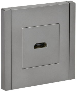 FORTE&PIANO Розетка HDMI FP540 сталь IEK (IEK) FP-H10-K46