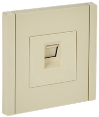 FORTE&PIANO Розетка компьютерная RJ45 кат.5E FP432 ваниль IEK (IEK) FP-K10-1-K10