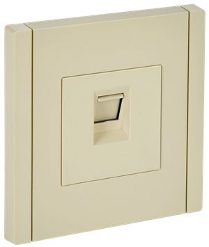 FORTE&PIANO Розетка компьютерная RJ45 кат.5E FP432 ваниль IEK (IEK) FP-K10-1-K10