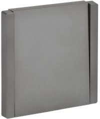 FORTE&PIANO Выключатель 1-клавишный 10А FP501 сталь IEK (IEK) FP-V10-0-10-1-K46