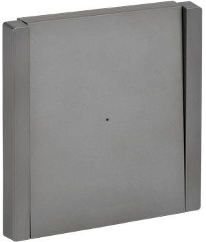 FORTE&PIANO Выключатель 1-клавишный с индикацией 10А FP502 сталь IEK (IEK) FP-V10-1-10-1-K46