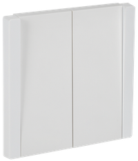 FORTE&PIANO Выключатель 2-клавишный 10А FP205 белый IEK (IEK) FP-V20-0-10-1-K01