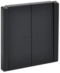 FORTE&PIANO Выключатель 2-клавишный с индикацией 10А FP106 черный IEK (IEK) FP-V20-1-10-1-K02