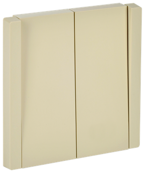 FORTE&PIANO Выключатель 2-клавишный проходной 10А FP407 ваниль IEK (IEK) FP-V22-0-10-1-K10