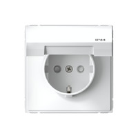 ARTGALLERY розетка с заземл. со шт. с крышк, 16А, IP44, механизм, белый (Systeme Electric) GAL440146