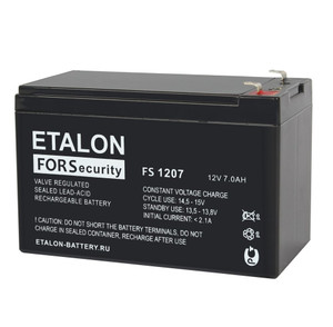 Аккумулятор FS 12В 7Ач (ETALON BATTERY) FS 1207