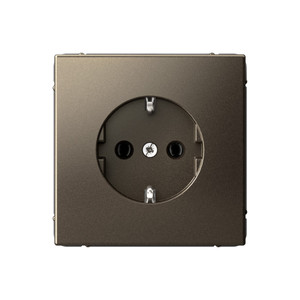 ARTGALLERY РОЗЕТКА с заземлением, 16А, механизм, быстрозажимные клеммы, мокко (Systeme Electric) GAL000643S