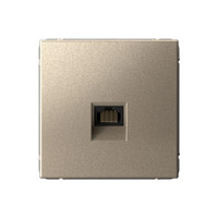 ARTGALLERY РОЗЕТКА компьютерная RJ45, кат. 5е, механизм, ШАМПАНЬ (Systeme Electric) GAL000583