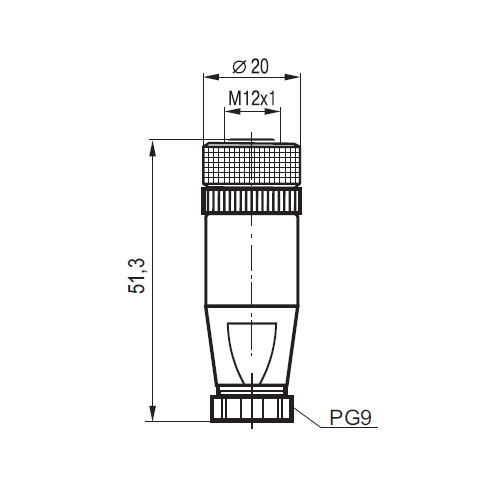 Соединитель CS S254R-3 (PG9) (ТЕКО) 07-00034323